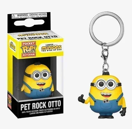 Funko Pop Neu Ich Einfach Unverbesserlich Minions OTTO STUART KEVIN CARL Pyjama Bob Agnes Taschenschlüsselanhänger Kinderspielzeug