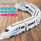 Spielzeug-Elektrozug "Bullet Train" – Batteriebetriebene Aktionslokomotive, Hochgeschwindigkeitsfahrzeug mit Zuggeräusch und Licht, Geschenk für Kinder