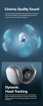 Picun F8MAX ANC Kabellose Kopfhörer 59dB Hybrid Active Noise Cancelling Spatial Audio Earphone Bluetooth 6.0 Over-Ear Headset 180H