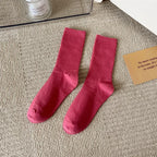 33 Farben Sommer Baumwolle Weiche Socken Fröhlich Bunte Damen Mid-Tube Strümpfe Modetrend Rot Grün Knöchelsocken Herbst Strumpfwaren