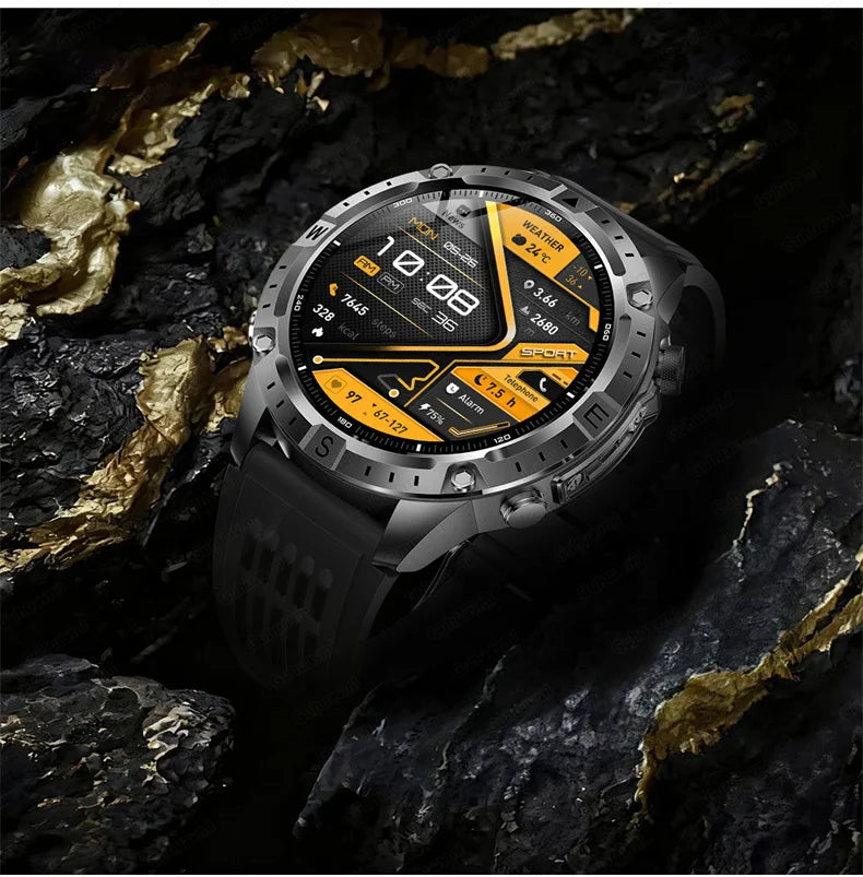 GPS Smart Watch for Men 2G ROM GPS Offline Maps Waterproof Swim Hiking Fitness Tracker Sleep SpO2 Rugged Durable Smartwatch GPS