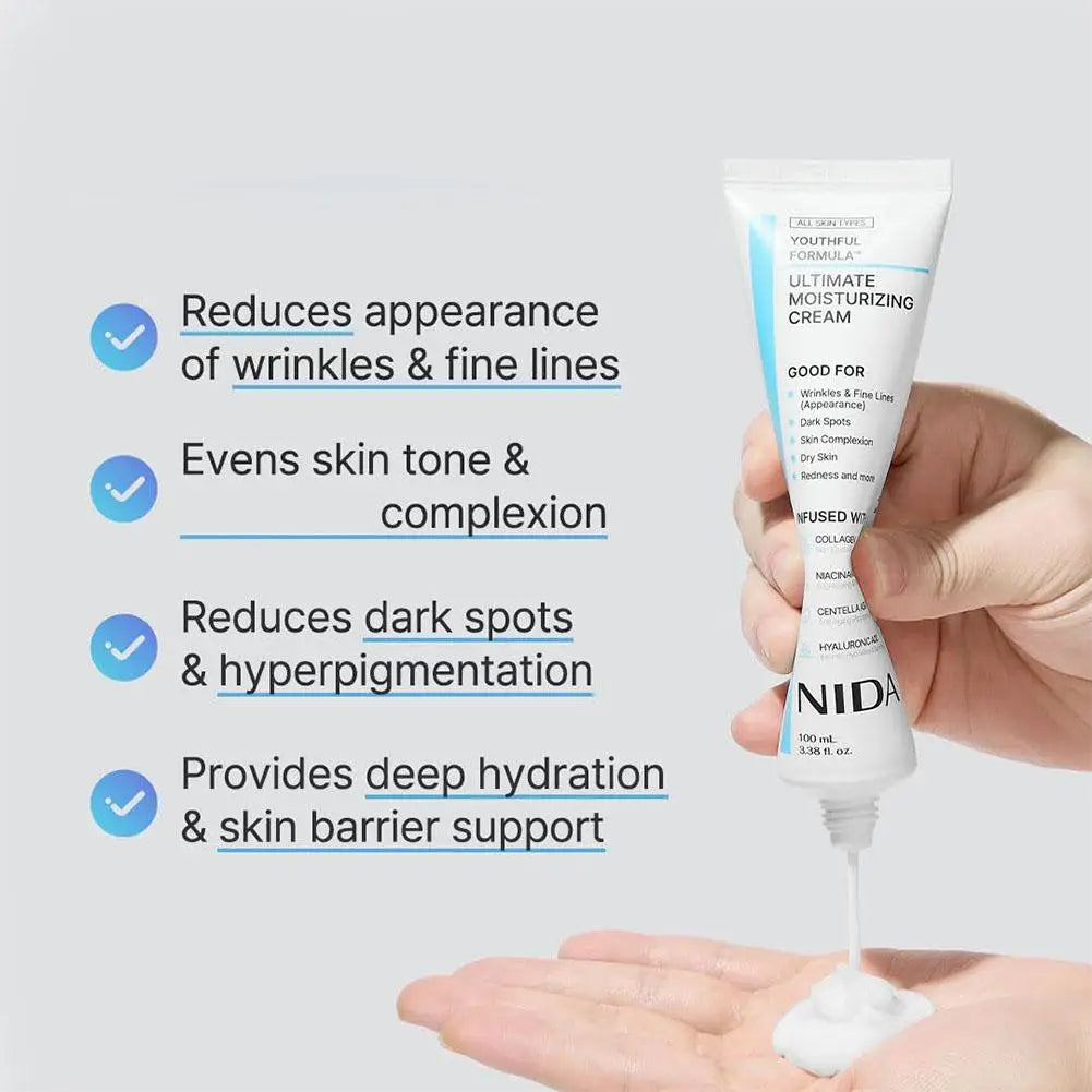 NIDA Korea Feuchtigkeitsspendende Ultimate Cream Retinol Revitalisierende Augencreme Anti-Aging Tiefenwirksam Feuchtigkeitsspendende Propolis Essenz Hautpflege