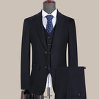 S-7XL Anzug Neu (Sakko + Weste + Hose) Koreanische Version der Slim-Fit-Arbeitskleidung Mode Business Herren Freizeit Hochzeits Gentleman-Anzug