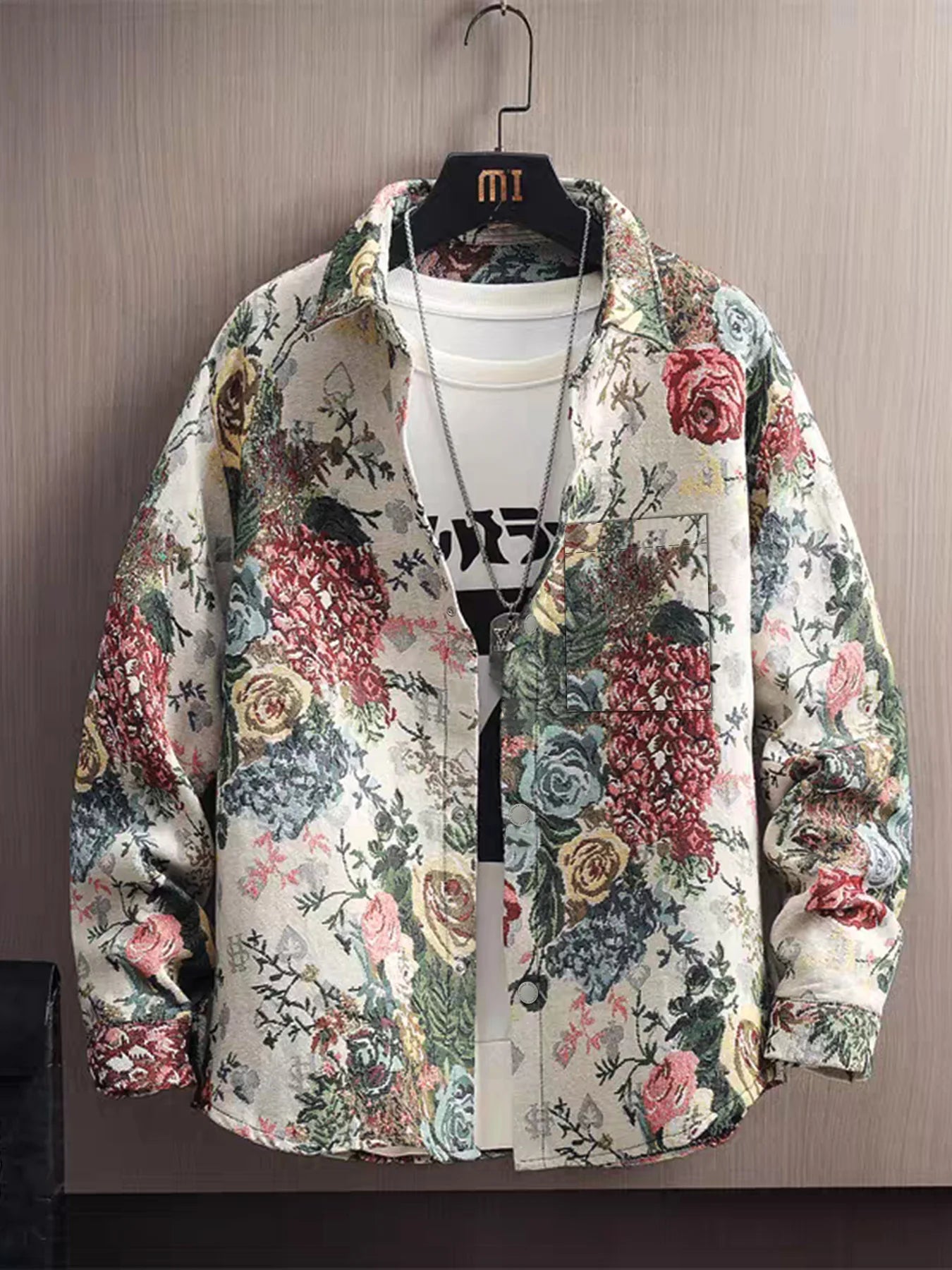 Frühlings- und Herbstjacke für Herren im neuen Ethno-Stil mit Aufdruck, hochwertige, stilvolle Trendjacke