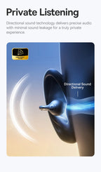 Baseus BC1 Ear-Clip-Ohrhörer Open-Ear Drahtlose Kopfhörer Bluetooth 6.0 Clip-On Sport-Kopfhörer 4 Mikrofone Super Bass IP55 Ohrstöpsel