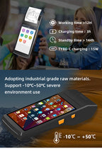 5,5 Zoll Android 11 4+64G Robustes mobiles Computer-PDA für Parkgebührensystem, Zahlungsterminal, Handheld-PDA