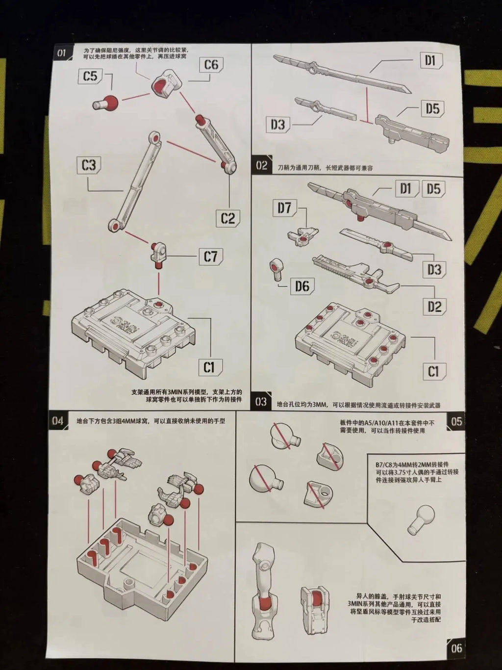 SHEIK MAINLAND 3MIN PROJECT A 3.75 Zoll super bewegliche humanoide Körper starke Attacke Alien Figur Bausatz Modell Spielzeug Sammlung Geschenk