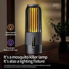 2500V Solar-Mückenvernichter, solarbetrieben, Outdoor-Camping-Mückenlampe, 3-Stufen-Timersteuerung, Mückentöter