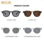 O-Q CLUB Retro Runde Herrensonnenbrille Damen Sonnenbrille Frau UV400 Lunette Zonnebril Dames Polarisierte Gläser Mann Brille Vintage