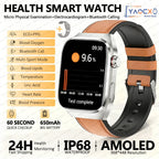 2026 Neue Pflegegrad-Harnsäure-Blutfettwerte Smartwatch Herren EKG+PPG Blutdruck Herzfrequenz Bluetooth Anruf Gesundheits-Smartwatch