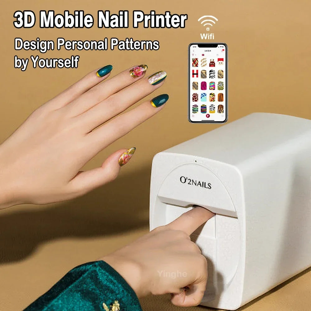 Smarter 3D Mobiler Nageldrucker M1 Muster Digitaler Nagelkunst-Drucker DIY Tragbares H1 Nagelkunst-Gerät Vom Telefon
