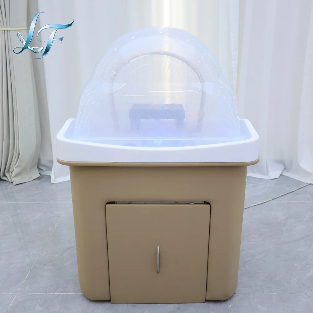 Haarwaschbecken Wassertank Tragbares Shampoofach Acrylbeckenschüssel Haarpflege- und Stylinggeräte für Schönheitssalon