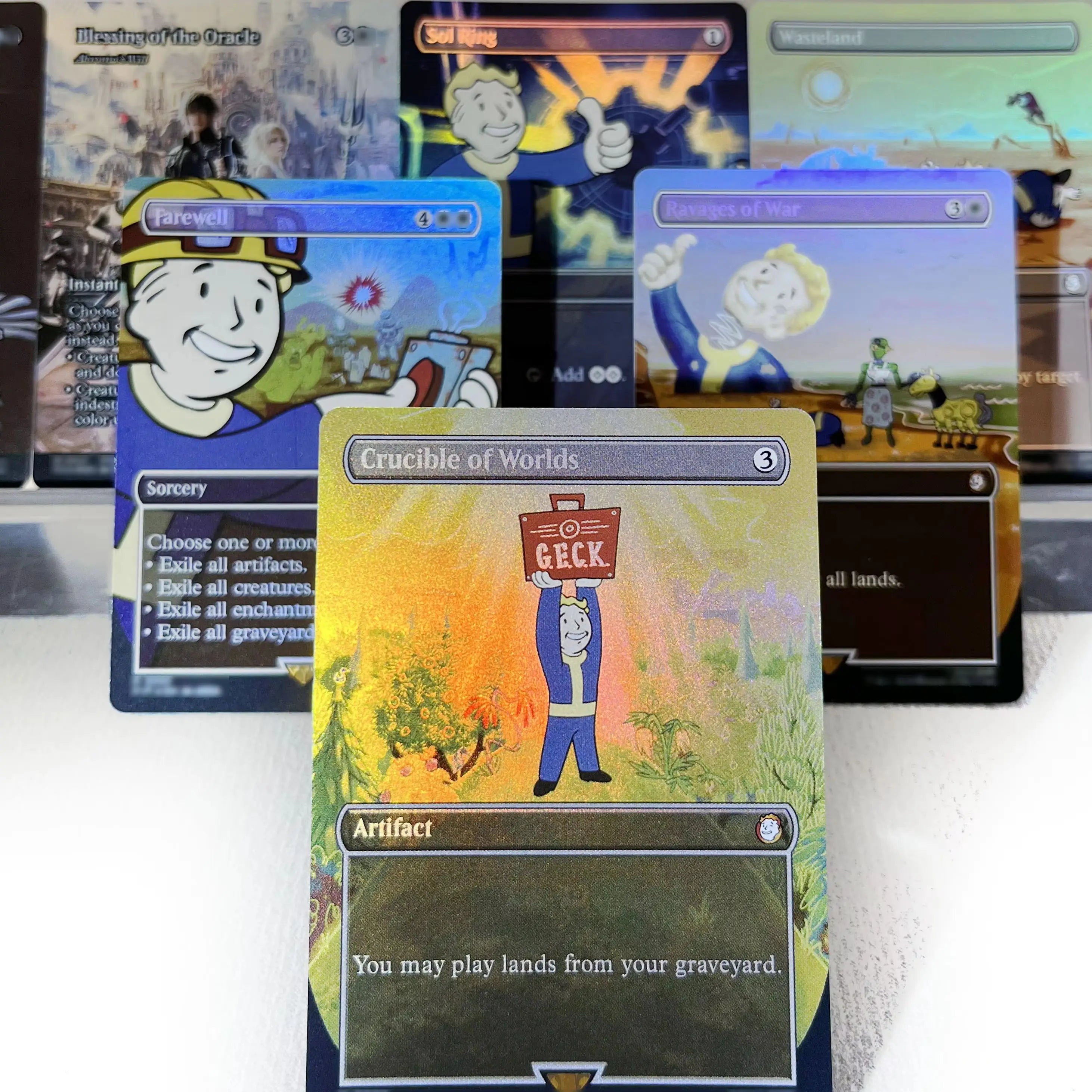 FCA FIN FIC PIP LTR FOIL4-002 magische Karten Antiker Kupferdrache Tcg Proxy Reisender Chocobo Celes, Runenritter Gathering