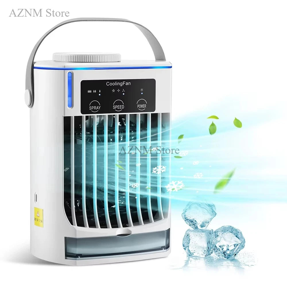 Mini-Klimaanlage Luftkühler Ventilator Tragbarer Wasserkühlungsventilator Mobile Klimaanlage für Zimmer, Büro, Autos Hauptbild