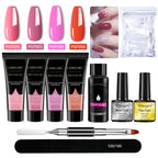 LIMEGIRL Nagelkunst-Set Poly-Nagelgel-Verlängerungs-Soak-Off-Gel-Set Nagelkunst-Acrylgel-Lack-Set für Anfänger Halbpermanentes Gel So