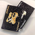 Farbige Schwarze Goldene Spielkarten Gruppe Wasserdichtes Poker Set Zauberei Zauber-Paket Brettspiel-Sammlung Unterhaltung