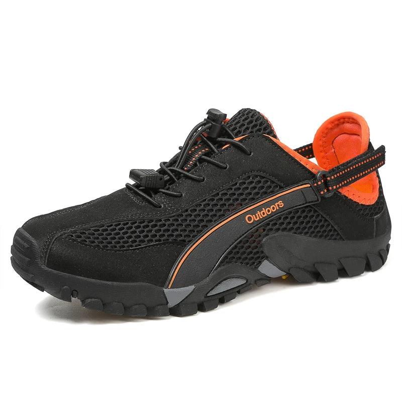 FANCYLEE Damen-Trekkingschuhe Atmungsaktives Mesh-Wanderer Leichtgewichtige Outdoor-Rutschfeste Bergsteigerschuhe EU 36-42