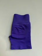 Impact Shorts 4.5" Nahtlos, hochelastisch, niedrig gerippter Bund, dezenter Po-Kontur-Shorts, Fitness Workout Yoga Gym Shorts