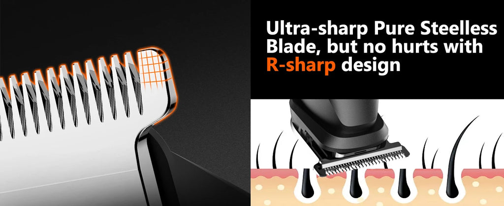 MAXGROOM Manscape Körperhaartrimmer 4 in 1 IPX6 Wasserdicht Intimbereich & Leistengegend Rasierer Elektrisches Pflegeset für Männer Nasen- & Barttrimmer