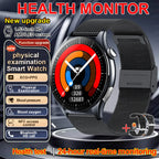 2026 Neue Smartwatch NFC EKG+PPG Blutsauerstoff Harnsäure Blutdruck Saphir Smartwatch Herren für Android iOS Smartwatch Herren