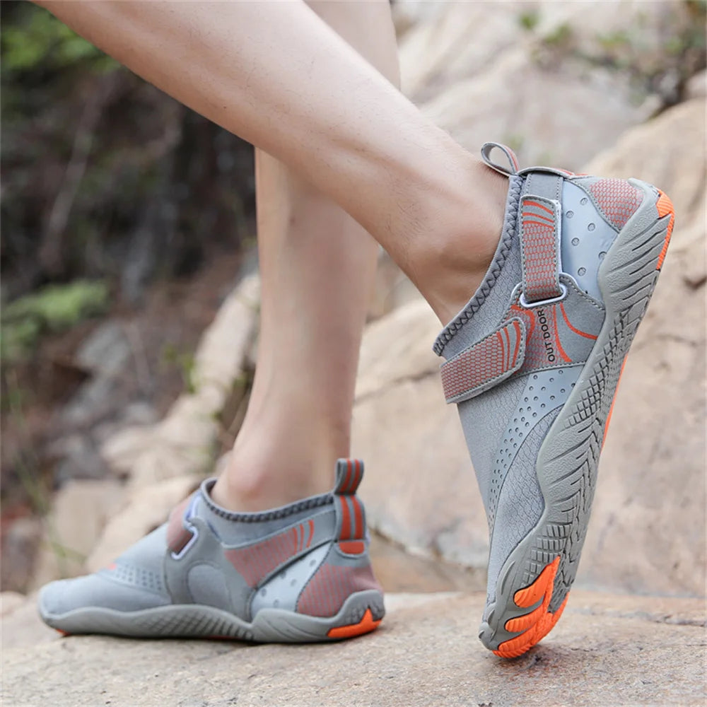 Herren Damen Wasserschuhe Schnell Trocknend Rutschfest Fünf-Finger-Schuhe Outdoor-Watschuhe Schwimmschuhe Barfuß Aquaschuhe Leichte Sneakers