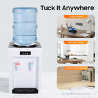 Elektrischer Tischwasserspender, Trinkbrunnen, Büro-Kühler für zu Hause, Heiß-/Kaltgetränkemaschine für 4,5-18,9L-Flaschen