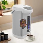 4L elektrischer Wasserkocher & Wärmer, 750W Edelstahl Heißwasserspender mit 3 Ausgabemodi, 90°C Warmhaltefunktion