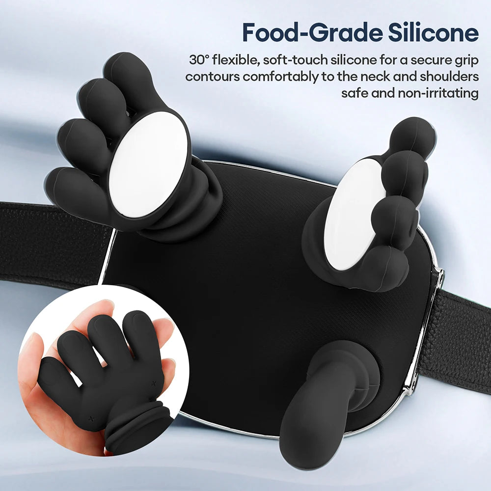 4D Bionic Finger Nacken-Schulter-Massagegerät Kabelloses Nacken-Halswirbel-Trapezius-Knetmassage-Schal Bürstenloser Motor Nackenmassagegerät