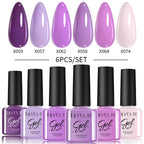 LILYCUTE Nagelgel-Politur-Set, Rosa Grün, Frühling, DIY-Nagelkunst-Design, lang anhaltend, Soak Off UV Gel, Maniküre, Malgel, Vernis-Kit