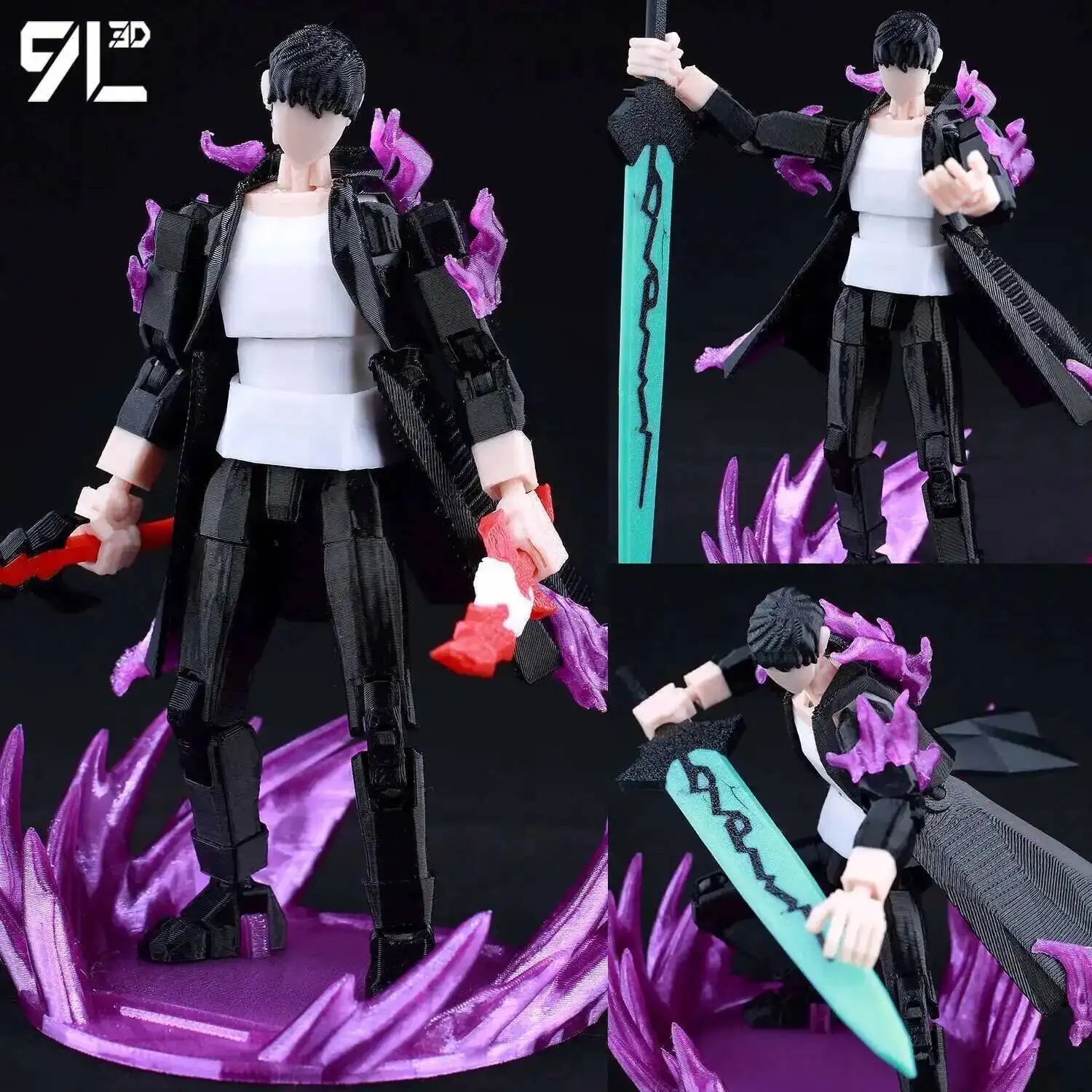 9L3D Gedruckte Anime One Piece Naruto Demon Slayer Dummy13 Lucky T13 Bewegliche Shapeshift Actionfiguren Mannequin Spielzeug Sammlerstücke