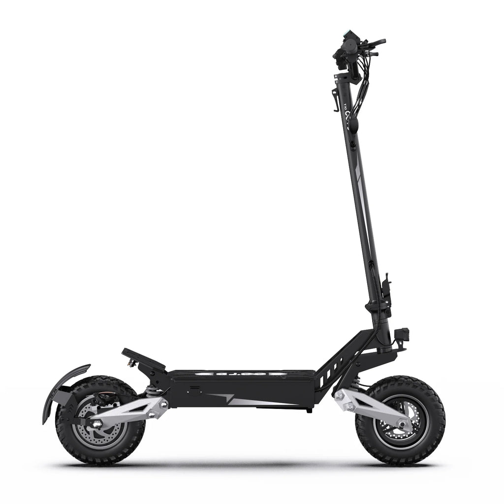 T10 Tragbarer E-Scooter 900W Spitzenleistung 48V 13.5/18 Ah Akku Elektroroller für Erwachsene 11 Zoll Offroad-Reifen Elektroroller