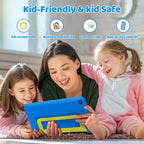 Kinder-Tablet Android 15 Tablet für Kinder 10 Zoll 20GB+64GB 8-Kern mit Hülle 1TB TF erweiterbar für Kleinkinder Kinder Kindersicherung