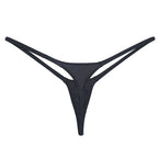 YAULAANG Sexy Herren Glanz Gay Unterwäsche Öliger G-String Tanga Glänzend niedrige Taille Hohe Elastizität Herren Dessous
