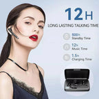 YYK-520 Kabellose Kopfhörer Business Bluetooth 5.3 Ohrhörer Freisprechanruf Mikrofon Geräuschunterdrückung Headset In-Ear-Kopfhörer zum Autofahren