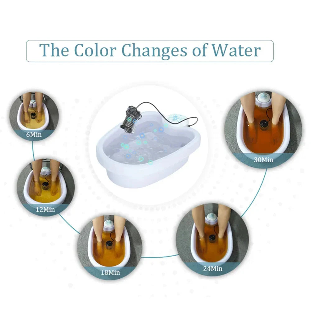 Detox Ionic Foot Spa Bad Maschine Massage Fuß Ionische Entgiftung Lindert Müdigkeit Fördert gute Gesundheit und volle Vitalität