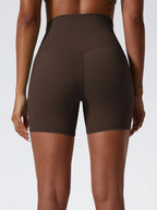 Hearuisavy Damen Yoga Shorts Sommer Soft Buttock Lift Gym Leggings High Waist Sport Shorts Damen Running Workout Shorts Female
