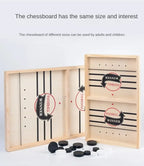 Tischfußball-Gewinner-Spiele Tischhockey-Spiel Katapult-Schach Eltern-Kind-interaktives Spielzeug Schnelles Schleuder-Puck-Brettspielzeug für Kinder