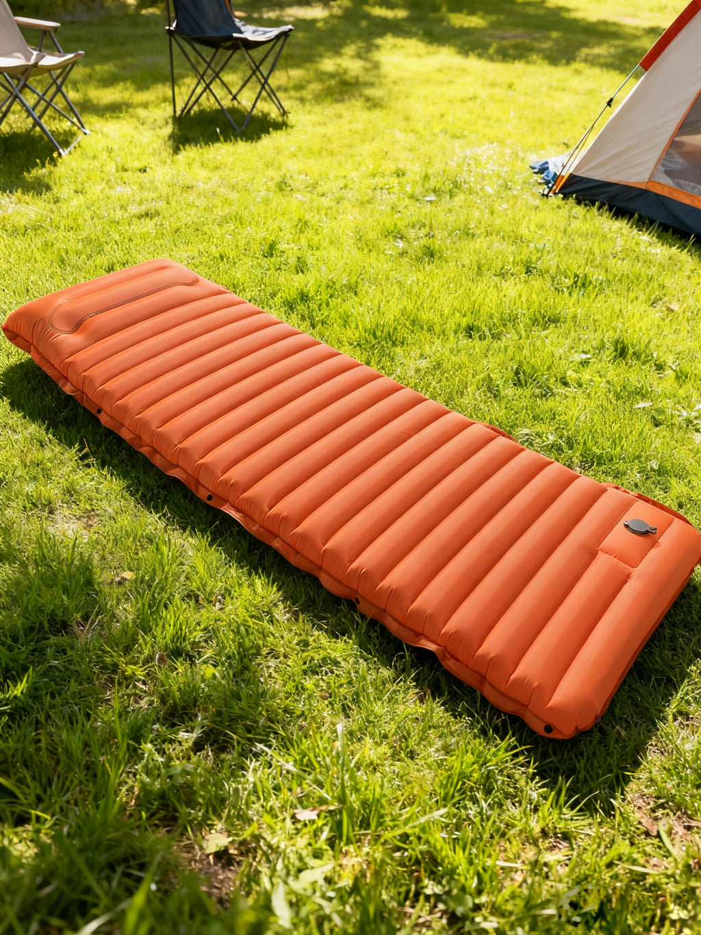 Extra dickes, 10 cm hohes Camping-Schlafpolster, selbstaufblasende Outdoor-Campingmatten, miteinander verbindbares Schlafpolster zum Wandern und Angeln