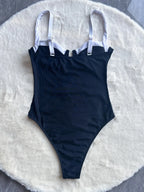 Damen Push Up Einteiliger Badeanzug Sexy Patchwork Monokini Bademode 2024 Badeanzug Strandmode Rückenfreier Badeanzug Schwimmanzug