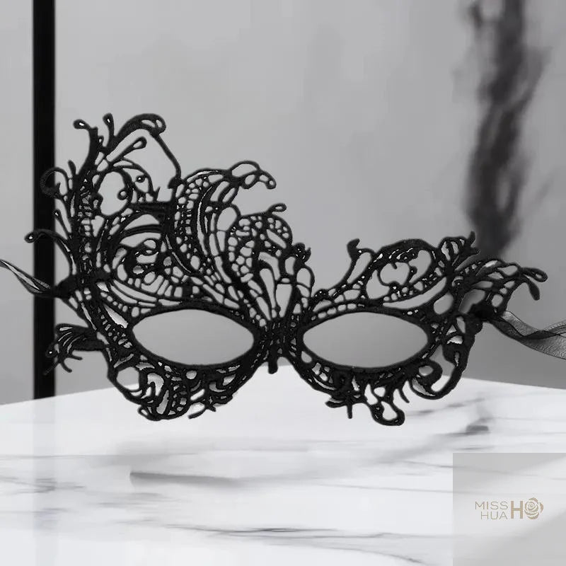 2er-Set, elegante schwarze Spitzen-Masken für Paare für Kostümpartys