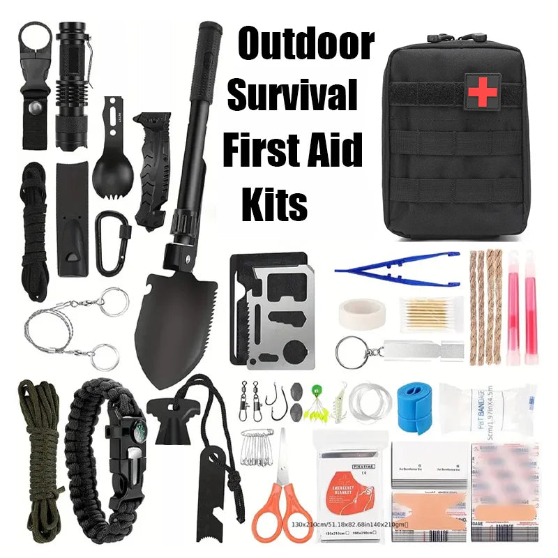 Erste-Hilfe-Kästen für den Außenbereich, multifunktionale Überlebensausrüstung, Notfallset, Trauma-Taschen, Camping, Wandern, Jagd, Abenteuertasche