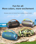 zealot-P12 Speaker 60W Bluetooth Speaker Portable Speaker with 10-Hour Playtime, Portable Handle, for Camping, Party,TWS,AUX