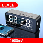 Radiowecker FM Bluetooth Lautsprecher Tragbarer Subwoofer Caixa De Som Sound Box Musik Drahtlose Mini Tieftöner Bocina Lampensäule