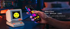 Divoom MiniToo Retro Bluetooth-Lautsprecher Tragbarer Pixel-Display-Musikbox Retro-Computer-Stil Lautsprecher Geschenk