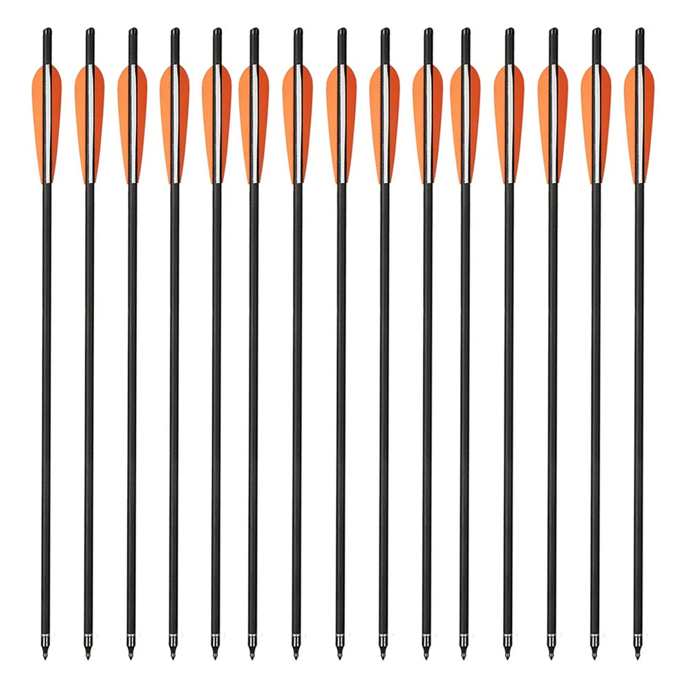 Carbon-Armbrustpfeil mit ersetzter Pfeilspitze, Bogenschießbolzen, Schießzubehör, Jagd, ID8.8, AD7.6, 20"