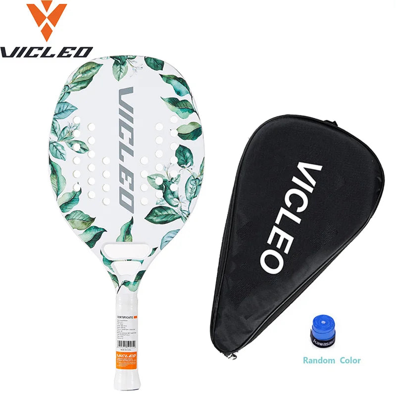 Kawasaki Beach-Tennisschläger aus Carbonfaser mit weicher Schlagfläche und schützender Schlägerhülle