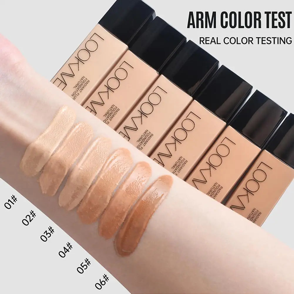 1 Stück flüssige Foundation, langanhaltend, volle Deckkraft, mattierende Creme, CC Foundation Make-up Concealer, natürliche flüssige Basis, feuchtigkeitsspendend