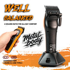 Neuer professioneller BRDCLIP Salon Friseur-Set Vektormotor Haarschneidemaschine 7800-13000 U/min Trimmer 8000-13000 U/min Metallgehäuse 2603 Rasierer