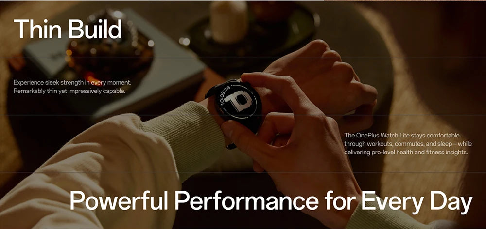 Globale Version OnePlus Watch Lite Smartwatch, 1,46 Zoll Display, 59g, 10 Tage zuverlässige Akkulaufzeit, Herzfrequenz, Blutsauerstoffüberwachung