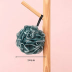 1 Stück Dusch-Mesh-Schaumschwamm, Peeling-Wäscher, schwarze Badewannen-Schaumkugel, Körper-Hautreiniger, Reinigungswerkzeug, Badezimmerzubehör
